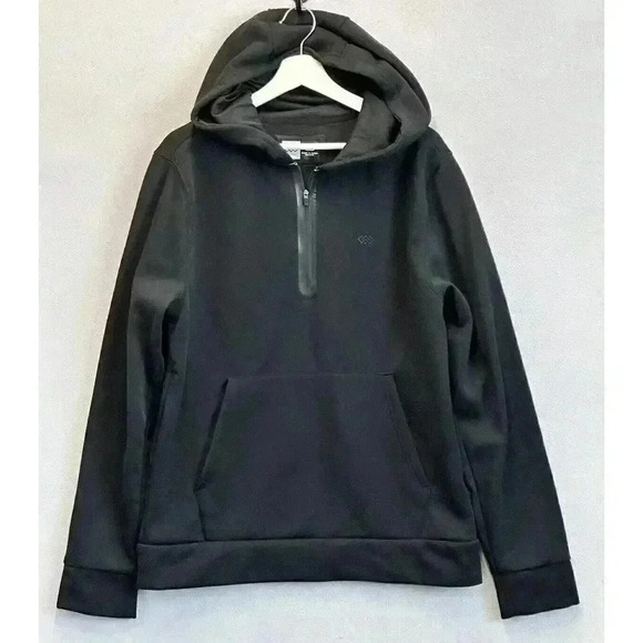 Leg3nd 1/4‎ Zip Black Pullover Hoodie Men's Sz Size Medium - Picture 1 of 7